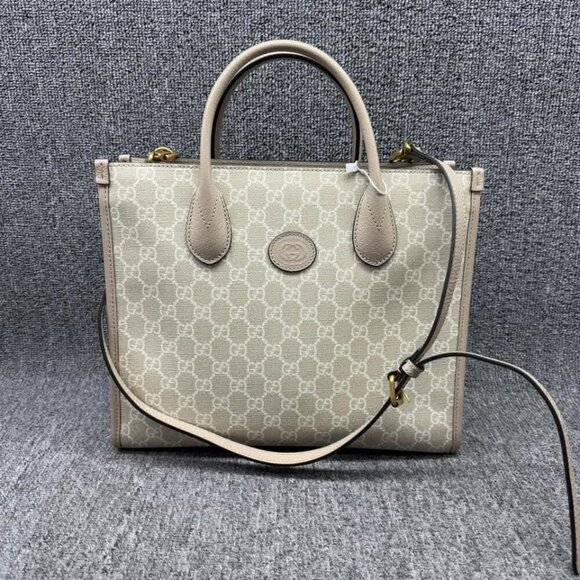 Gucci GG Leather Tote Bag 999-020825 - Picture 2 of 16